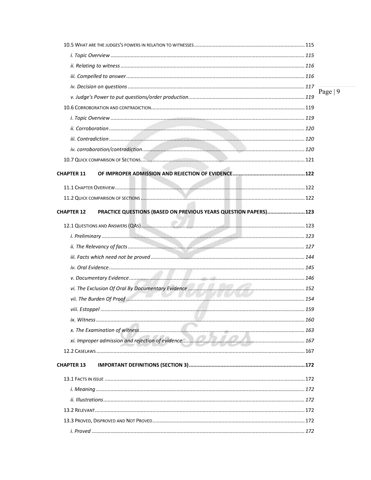 Bharatiya Sakshya Adhiniyam (Indian Evidence Act ) Quick Charts for Judiciary Exams (For All States) [Paperback] Aparna Bhat and Anuradha Bhat