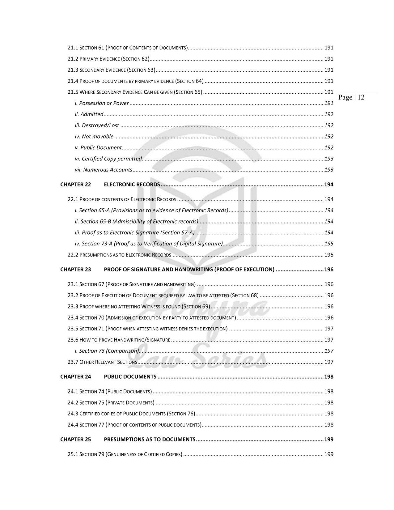 Bharatiya Sakshya Adhiniyam (Indian Evidence Act ) Quick Charts for Judiciary Exams (For All States) [Paperback] Aparna Bhat and Anuradha Bhat