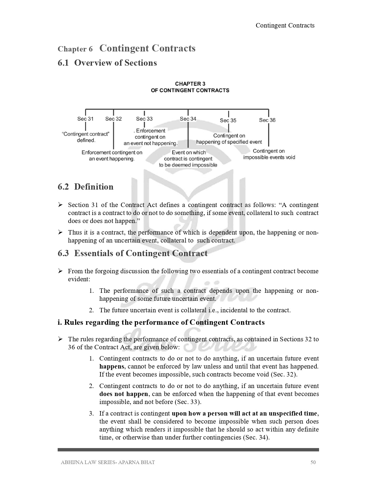 Contract Act (Quick Notes) for Judiciary Exams (All States) [Paperback] Aparna Bhat and Anuradha Bhat