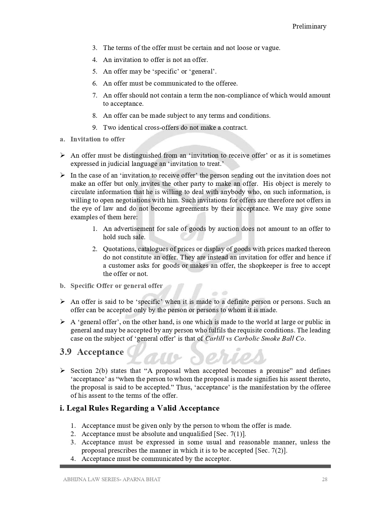 Contract Act (Quick Notes) for Judiciary Exams (All States) [Paperback] Aparna Bhat and Anuradha Bhat