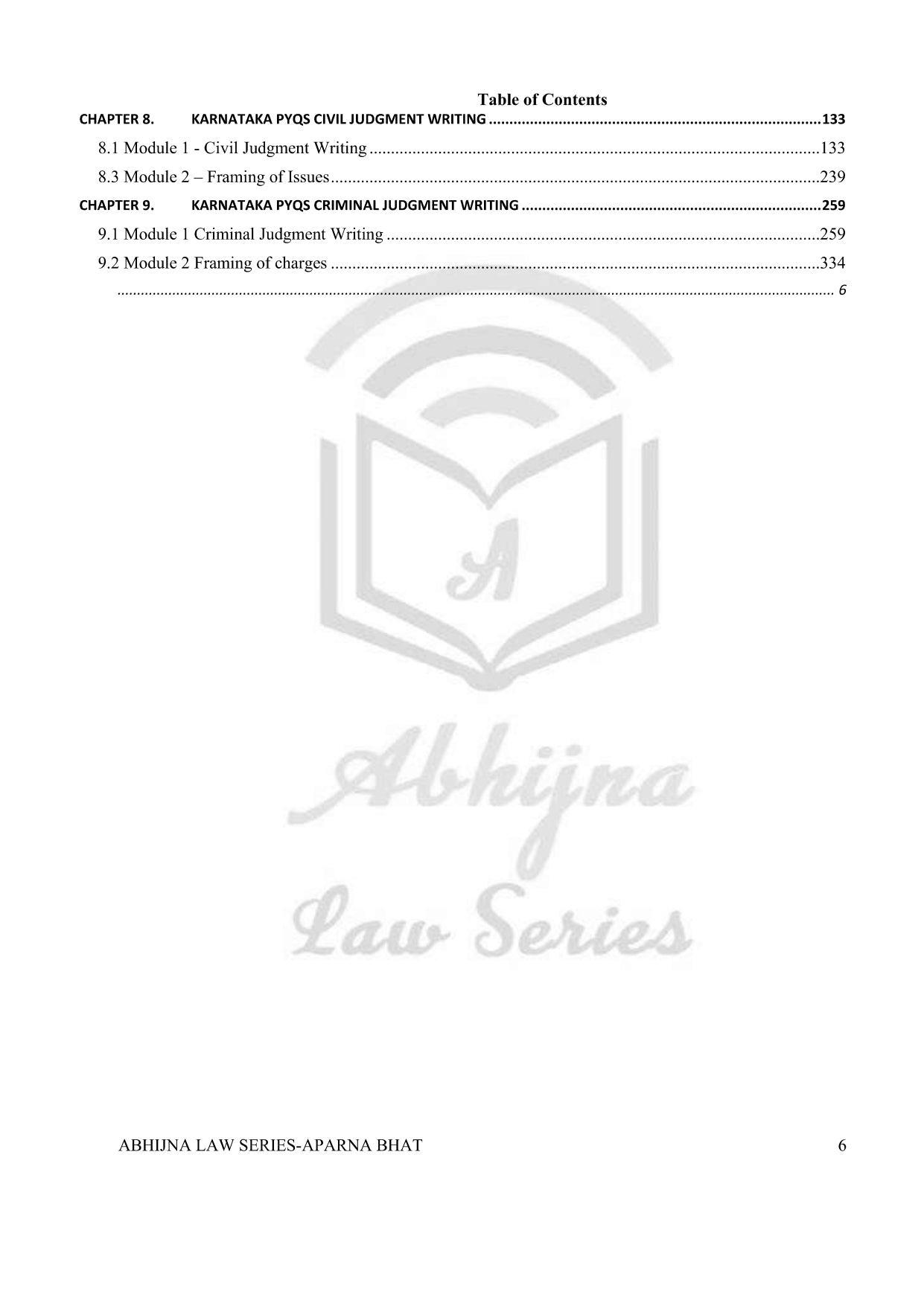 Judgment Writing Book (Civil & Criminal) for Mains [Karnataka Judiciary Law Paper II & III]