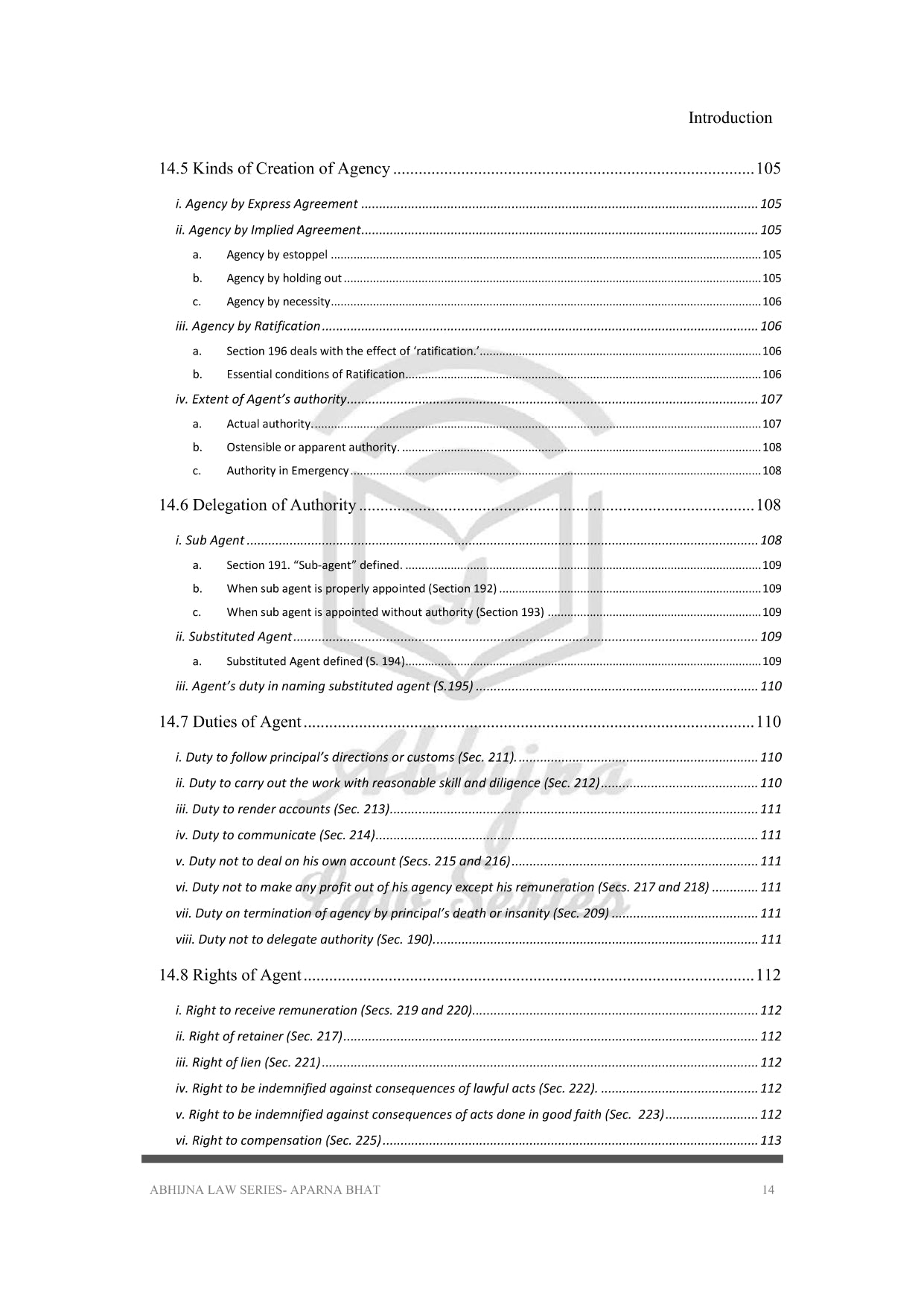 Contract Act (Quick Notes) for Judiciary Exams (All States) [Paperback] Aparna Bhat and Anuradha Bhat